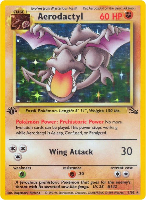 Aerodactyl 1/62 - Fossil Set