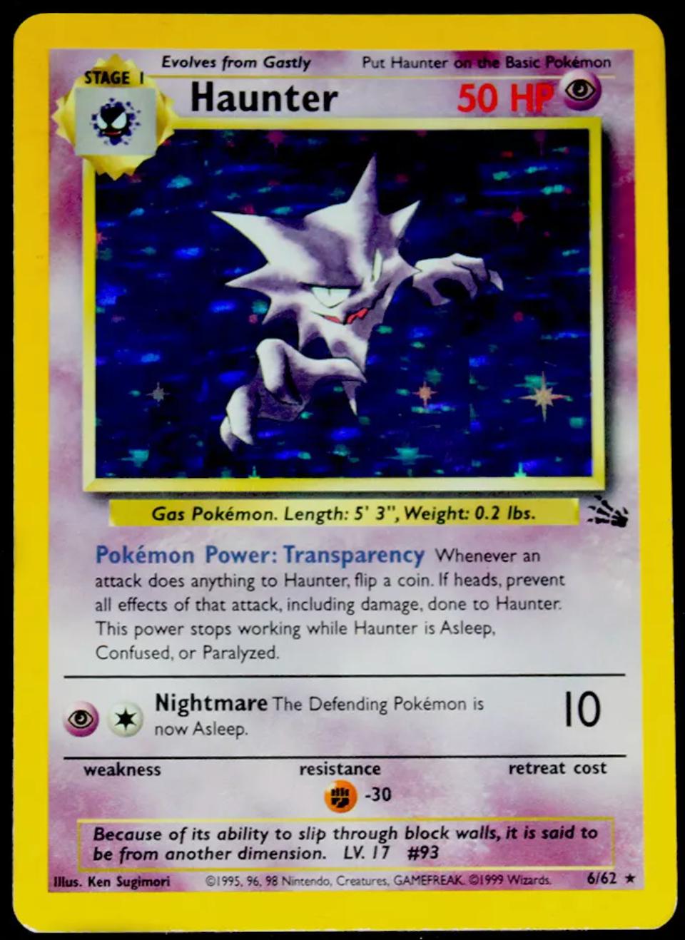 Haunter 6/62 - Fossil Set