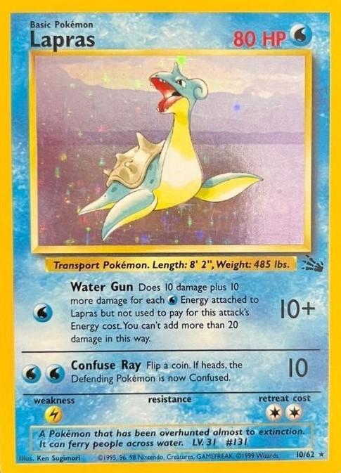 Lapras 10/62 - Fossil Set