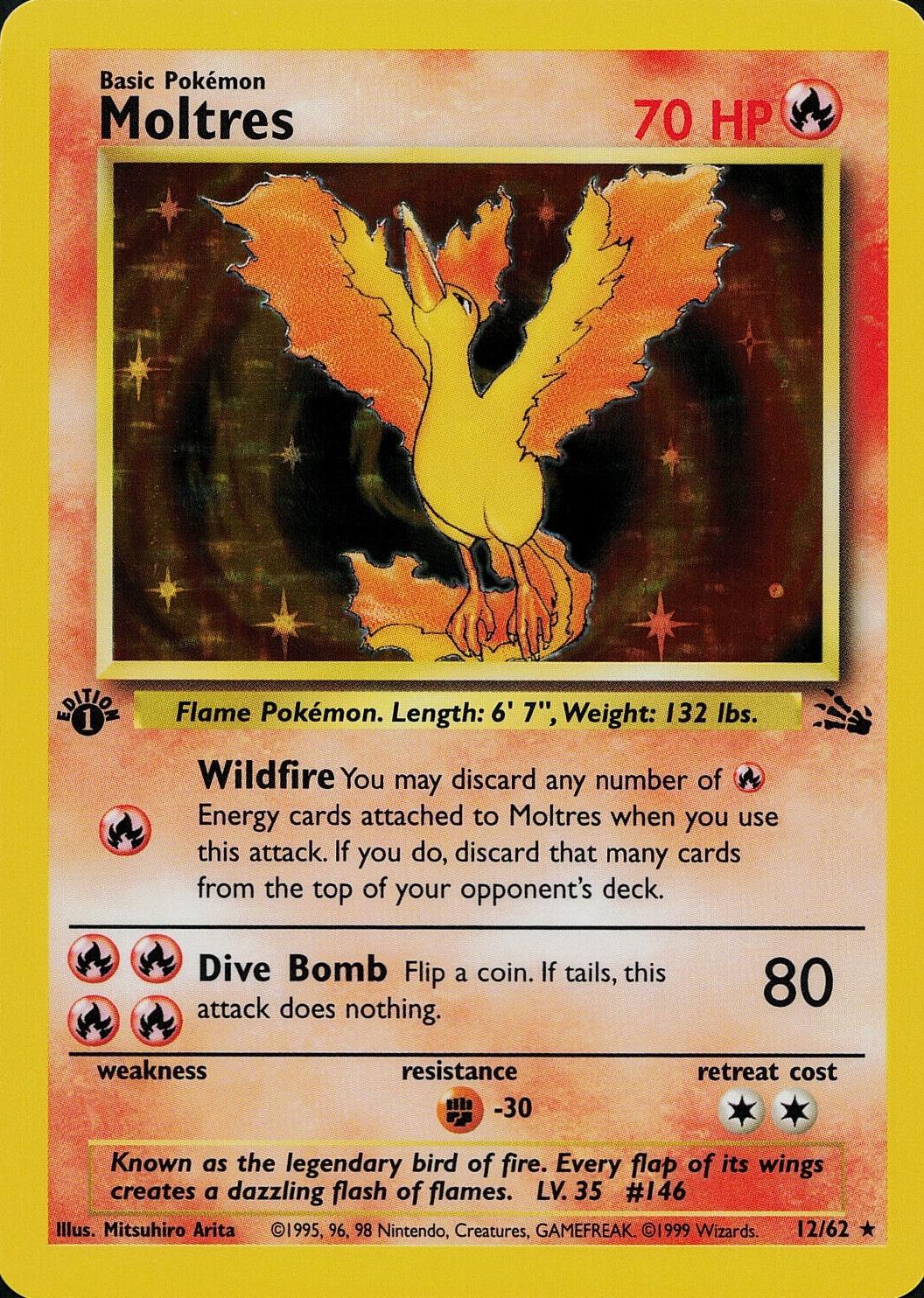 Moltres 12/62 - Fossil Set