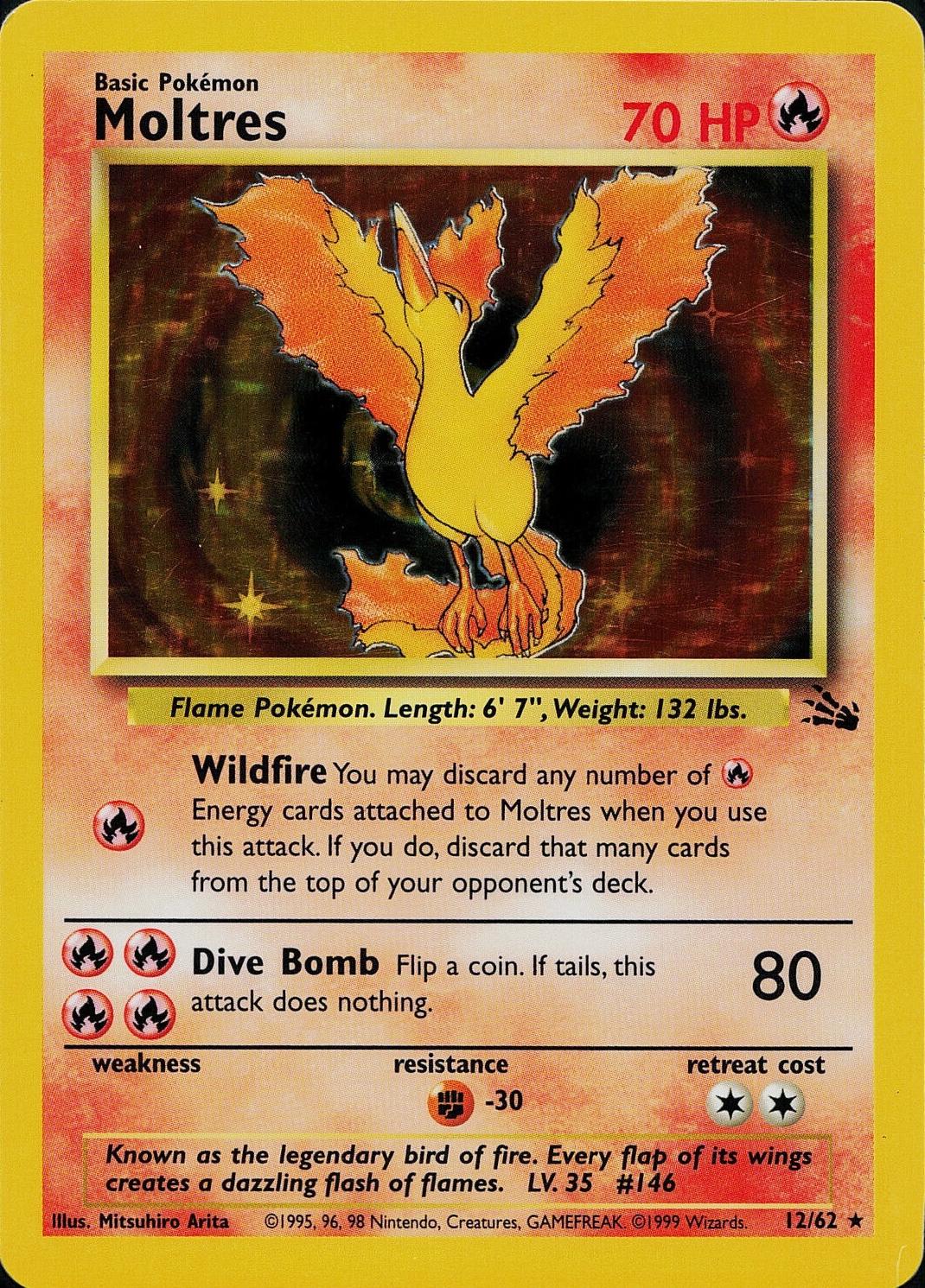 Moltres 12/62 - Fossil Set