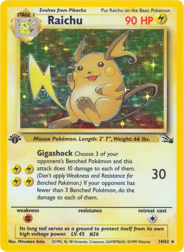 Raichu 14/62 - Fossil Set