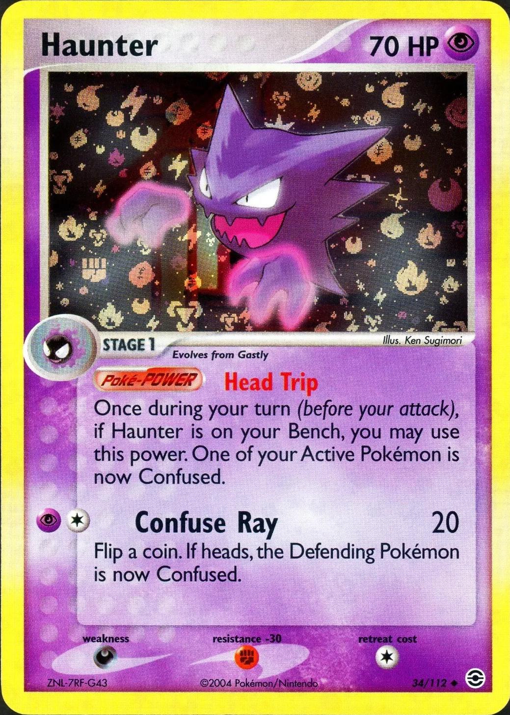 Haunter 34/112 - EX Fire Red & Leaf Green