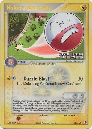 Holon's Electrode 21/113 - EX Delta Species