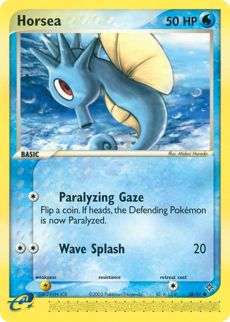 Horsea 58/97 - EX Dragon