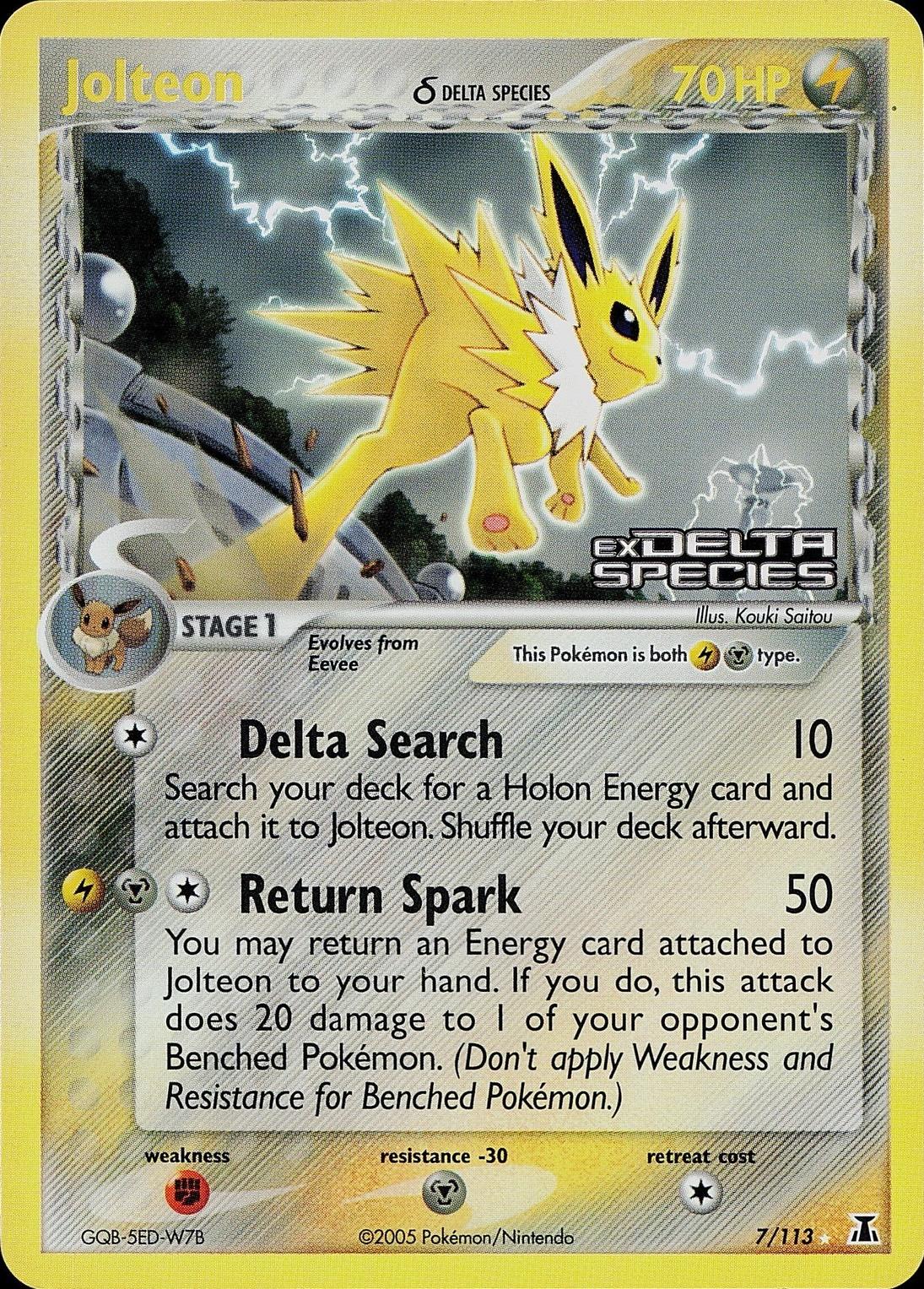 Jolteon 7/113 - EX Delta Species