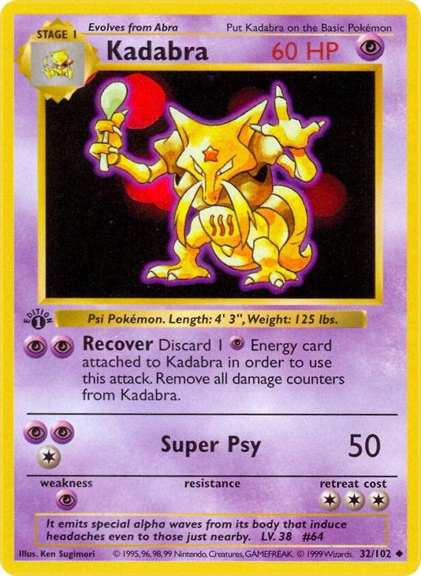 Kadabra 32/102 - Base Set