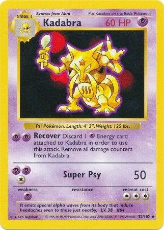 Kadabra 32/102 - Base Set