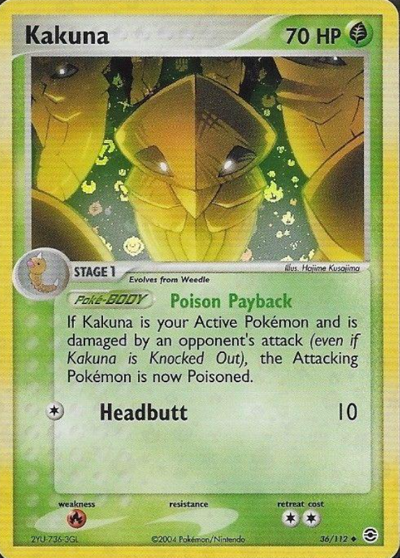 Kakuna 36/112 - EX Fire Red & Leaf Green