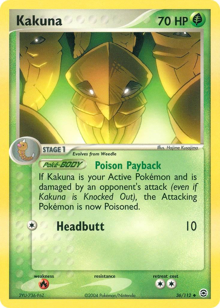Kakuna 36/112 - EX Fire Red & Leaf Green
