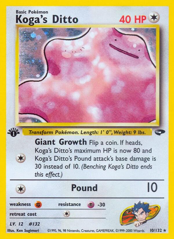 Koga's Ditto 10/132 - Gym Challenge