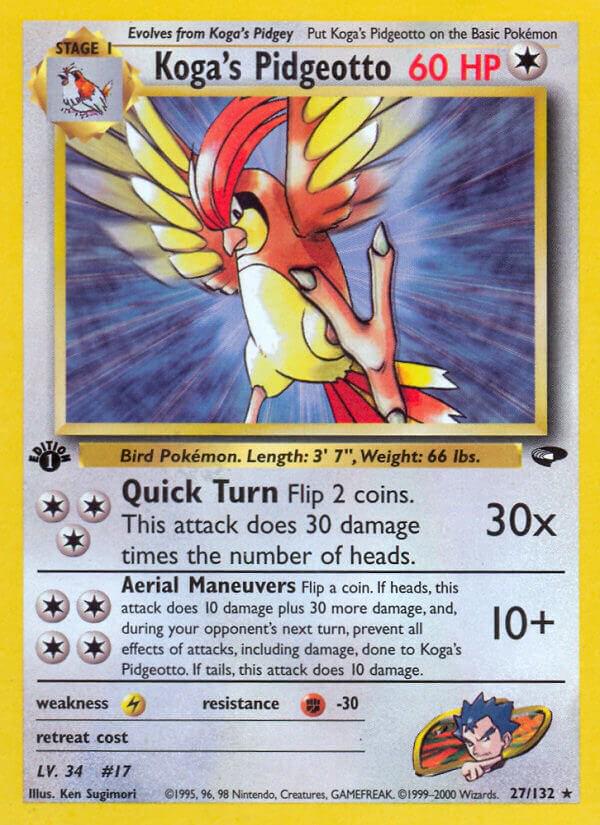 Koga's Pidgeotto 27/132 - Gym Challenge