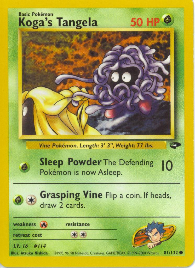 Koga's Tangela 81/132 - Gym Challenge