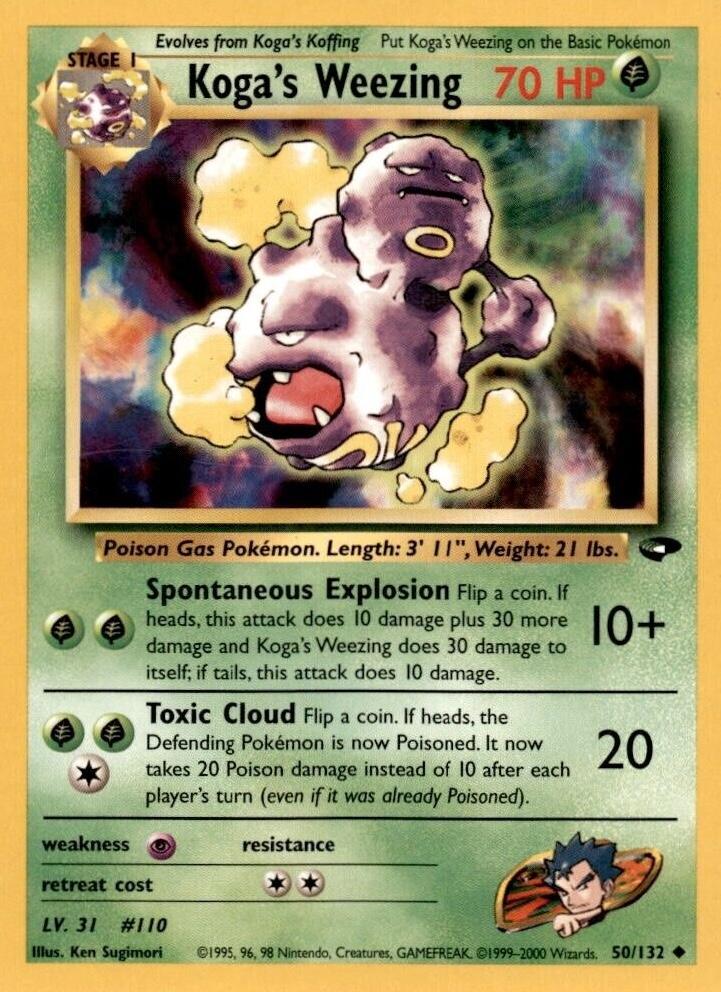 Koga's Weezing 50/132 - Gym Challenge