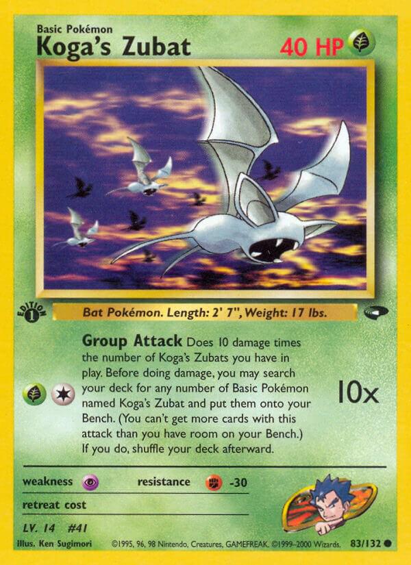 Koga's Zubat 83/132 - Gym Challenge