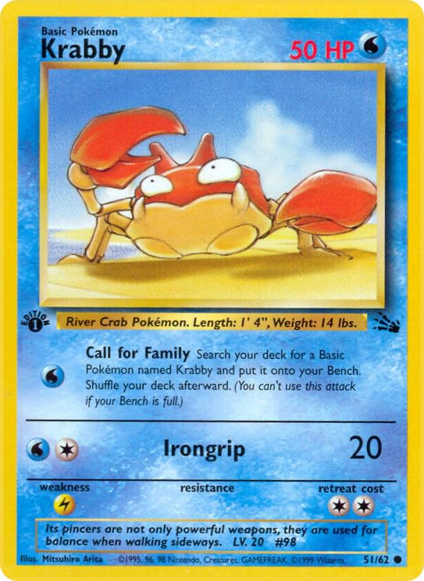 Krabby 51/62 - Fossil Set
