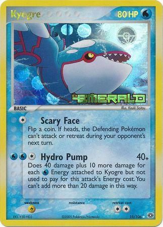 Kyogre 15/106 - EX Emerald