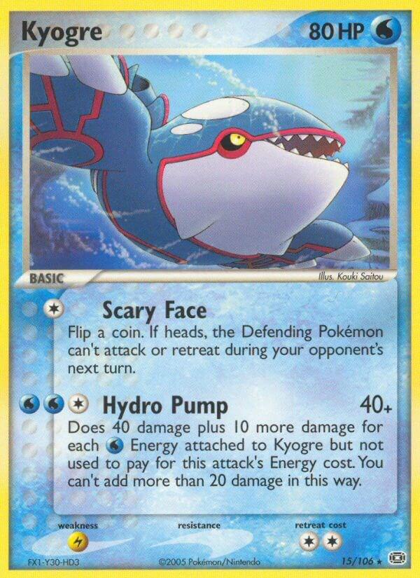 Kyogre 15/106 - EX Emerald
