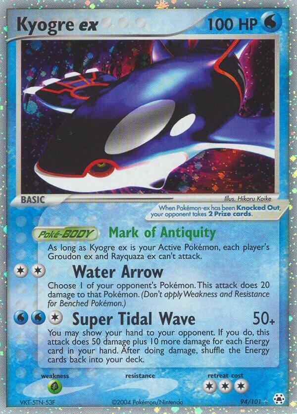 Kyogre EX 94/101 - EX Hidden Legends