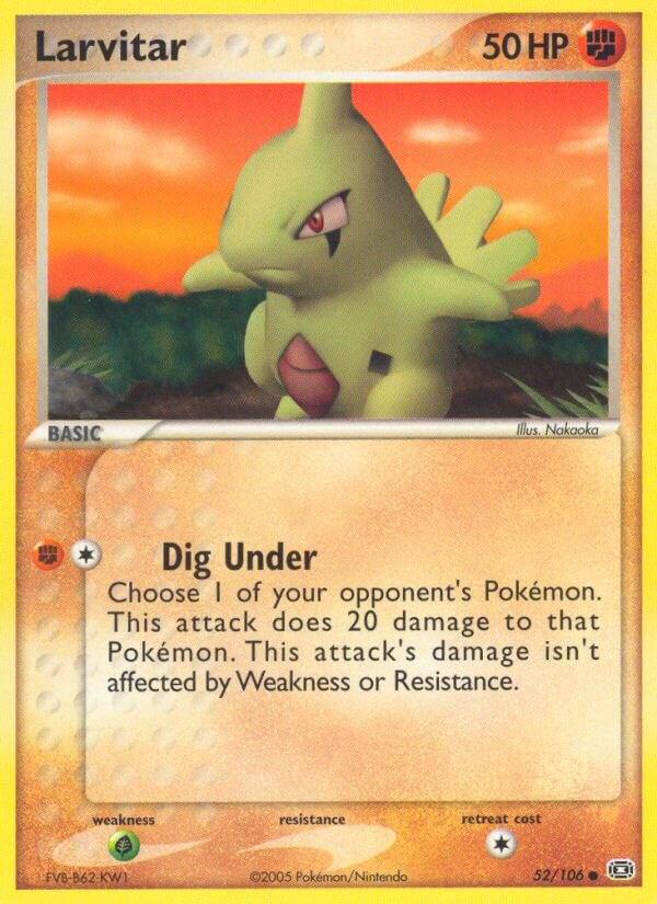 Larvitar 52/106 - EX Emerald