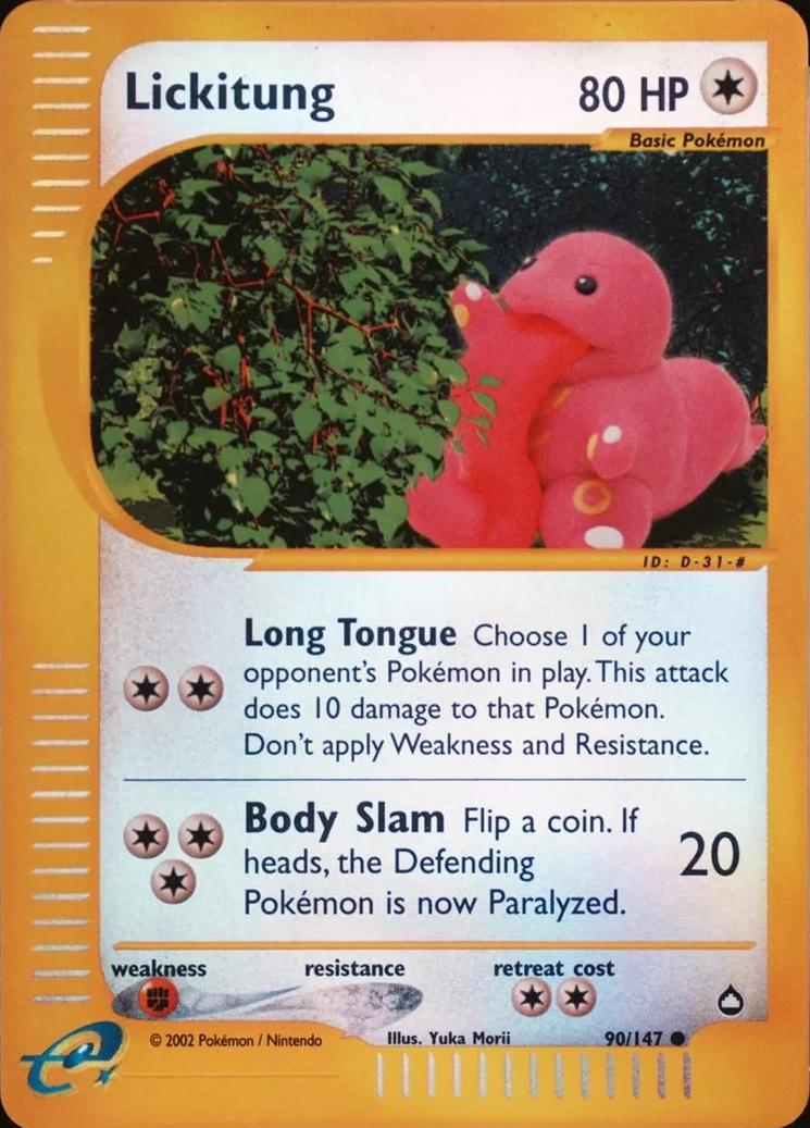 Lickitung 90/147 - Aquapolis