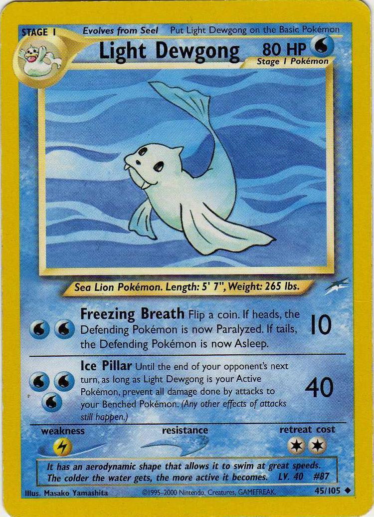Light Dewgong 45/105 - Neo Destiny