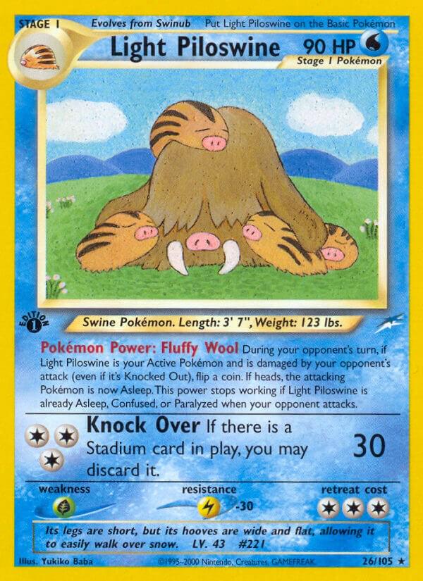 Light Piloswine 26/105 - Neo Destiny