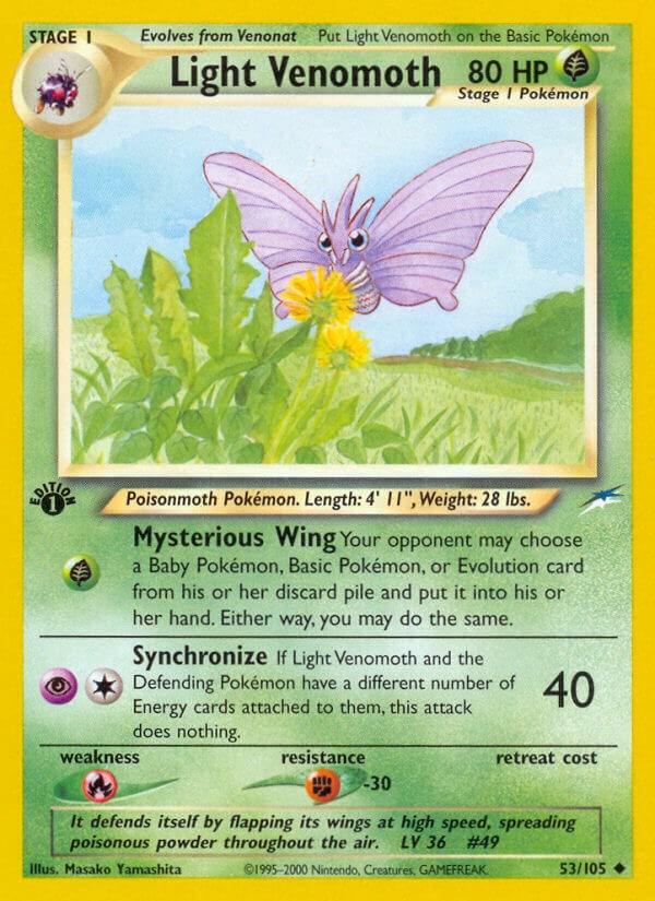 Light Venomoth 53/105 - Neo Destiny