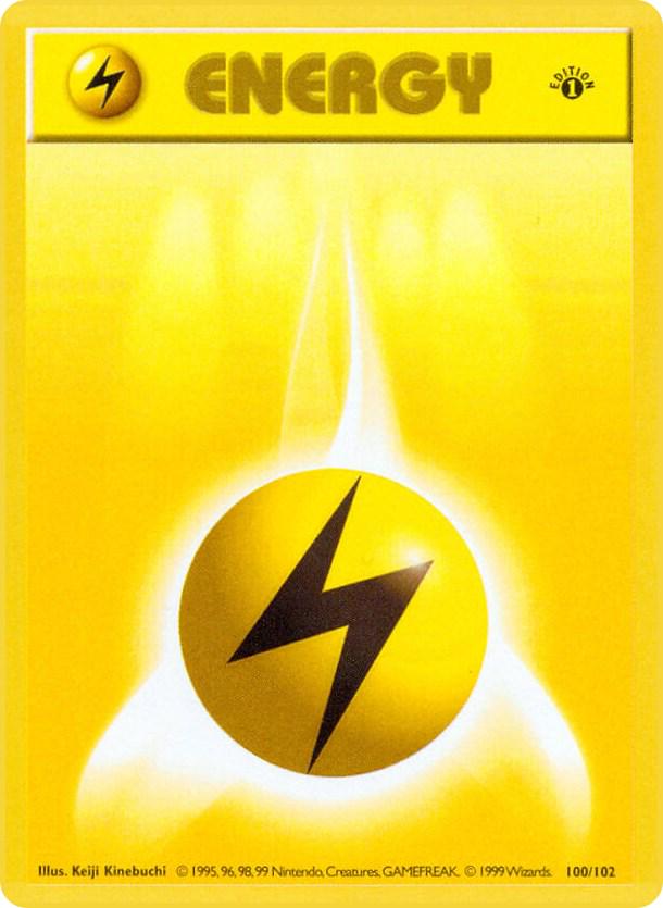 Lightning Energy 100/102 - Base Set