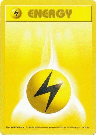 Lightning Energy 100/102 - Base Set