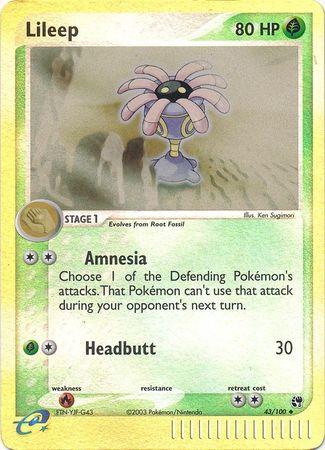 Lileep 43/100 - EX Sandstorm