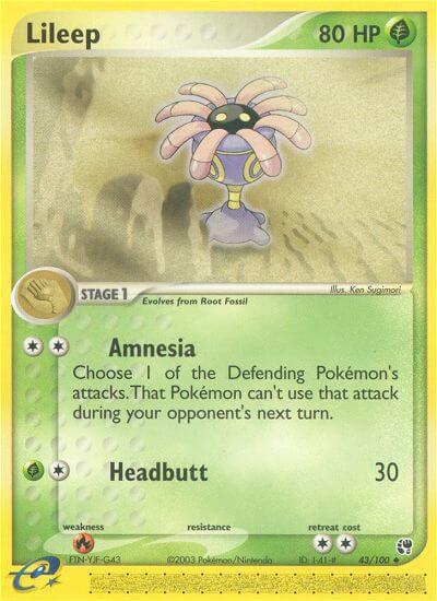 Lileep 43/100 - EX Sandstorm