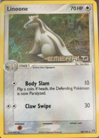 Linoone 34/106 - EX Emerald