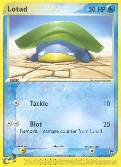 Lotad 67/100 - EX Sandstorm