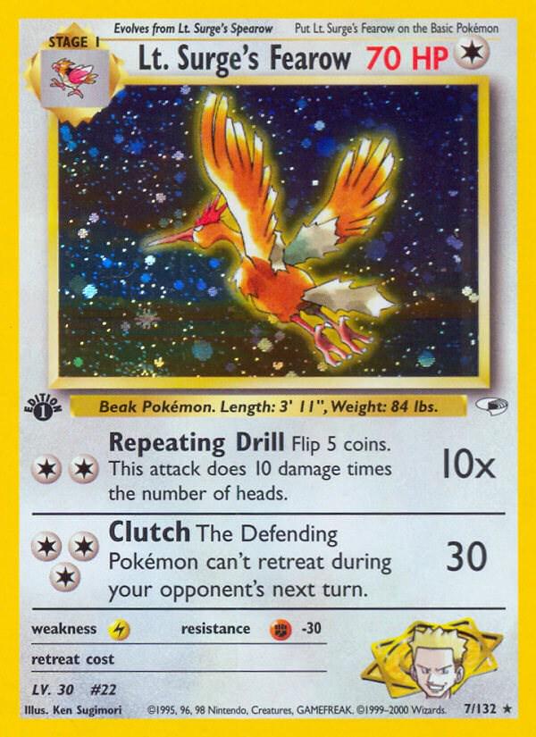 Lt. Surge's Fearow 7/132 - Gym Heroes