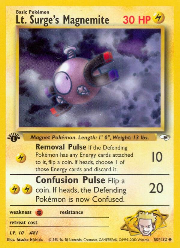 Lt. Surge's Magnemite 50/132 - Gym Heroes