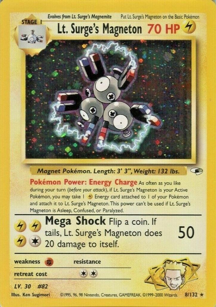Lt. Surge's Magneton 8/132 - Gym Heroes