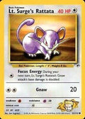Lt. Surge's Rattata 82/132 - Gym Heroes