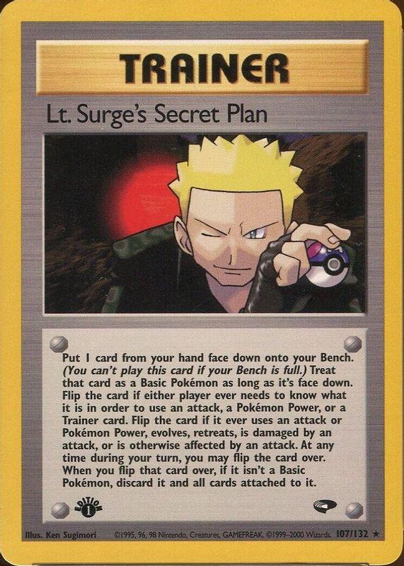 Lt. Surge's Secret Plan 107/132 - Gym Challenge