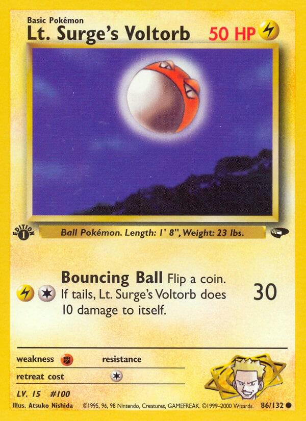 Lt. Surge's Voltorb 86/132 - Gym Challenge