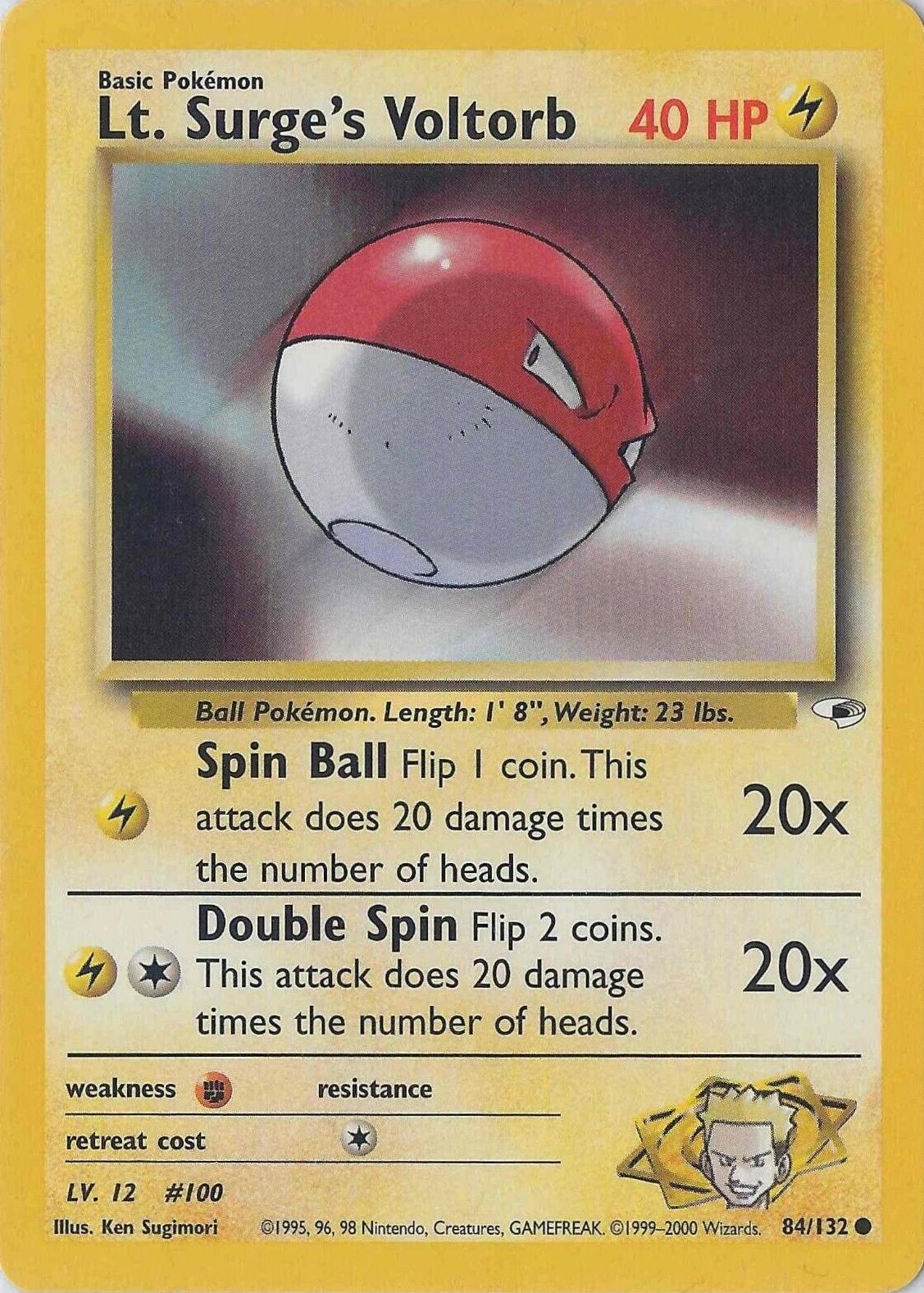 Lt. Surge's Voltorb 84/132 - Gym Heroes