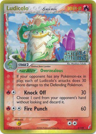Ludicolo 6/100 - EX Crystal Guardians