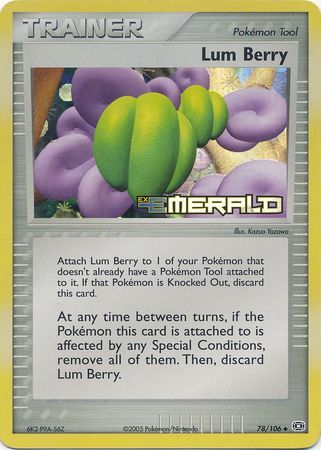 Lum Berry 78/106 - EX Emerald