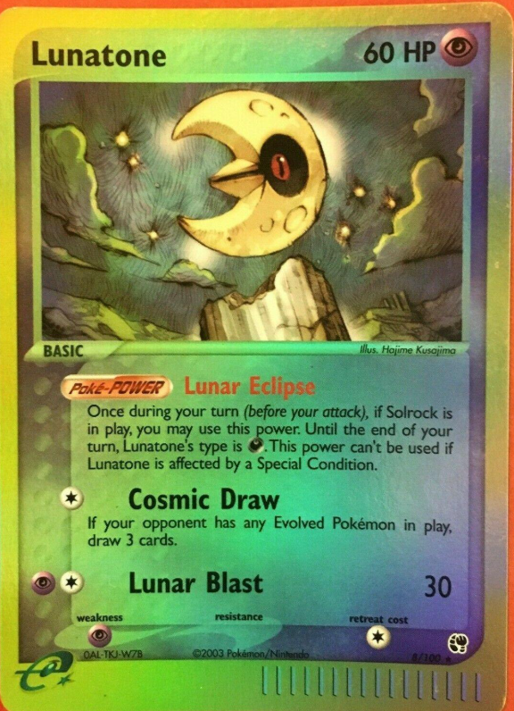 Lunatone 8/100 - EX Sandstorm
