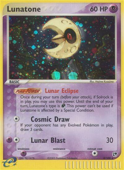 Lunatone 8/100 - EX Sandstorm