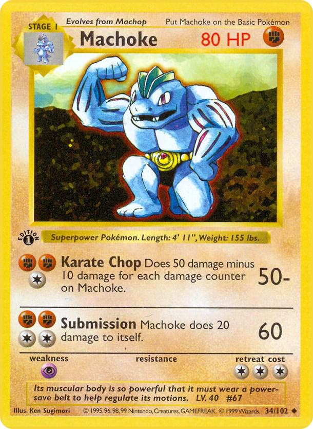 Machoke 34/102 - Base Set