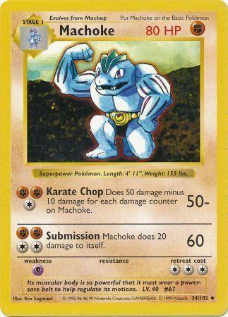 Machoke 34/102 - Base Set