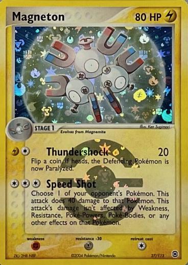 Magneton 27/112 - EX Fire Red & Leaf Green