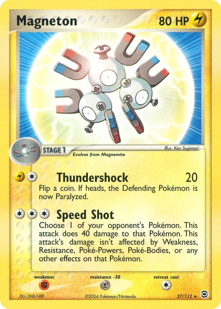 Magneton 27/112 - EX Fire Red & Leaf Green