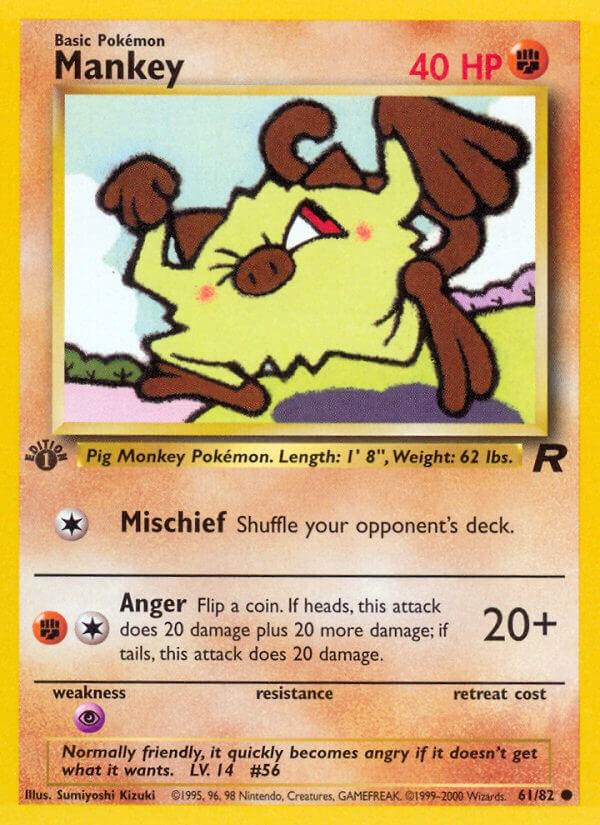 Mankey 61/82 - Team Rocket